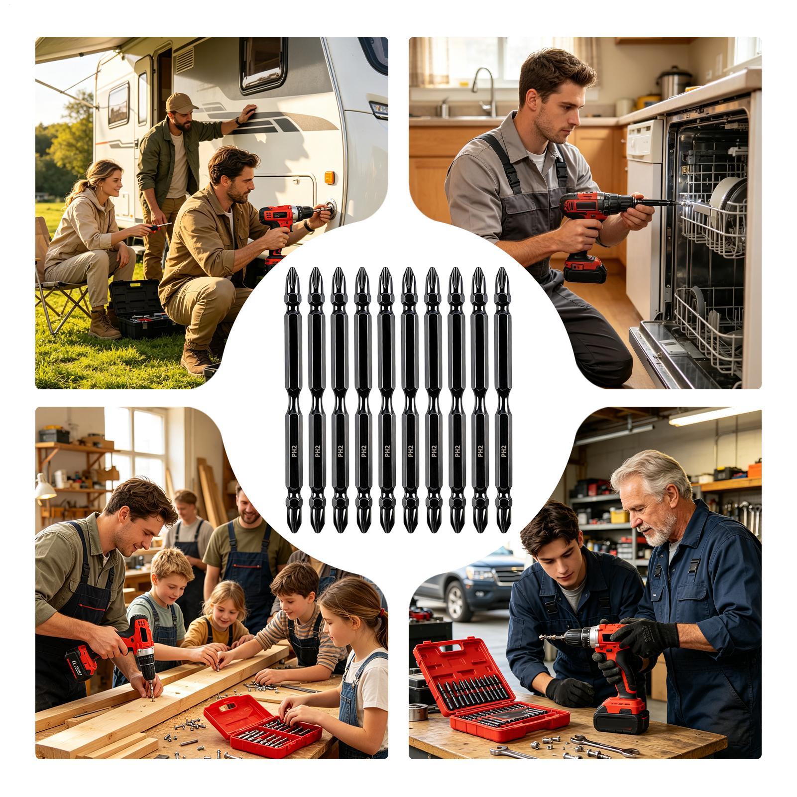 드릴용 자석 비트 양면 밀링 자석 드라이버 헤드 키트  - Screwdriver Set 리뷰 및 가격